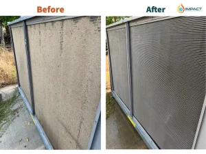 Before and After service by Impact Mechanical
