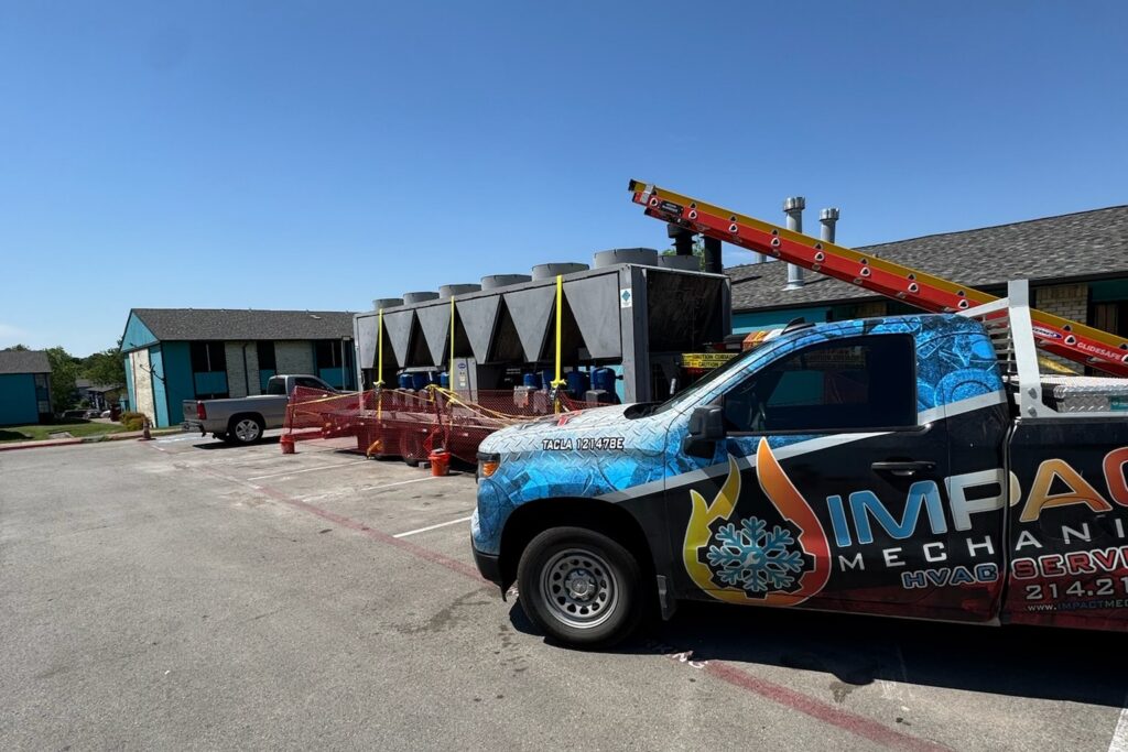 Commercial electrician troubleshooting an electrical system in Dallas-Fort Worth